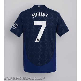 Manchester United Mason Mount #7 Maglia Gara Trasferta Repliche 2024-25